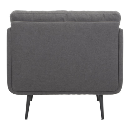 Rodrigo Polyester Upholstered Grey Armchair