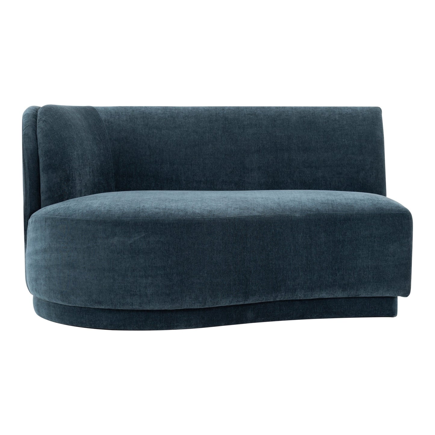 Yoon Polyester and Fsc Wood Deep Teal Chaise Right