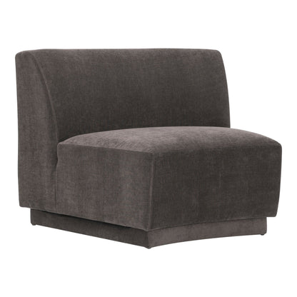 Yoon Polyester Upholstered Grey Slipper Chair