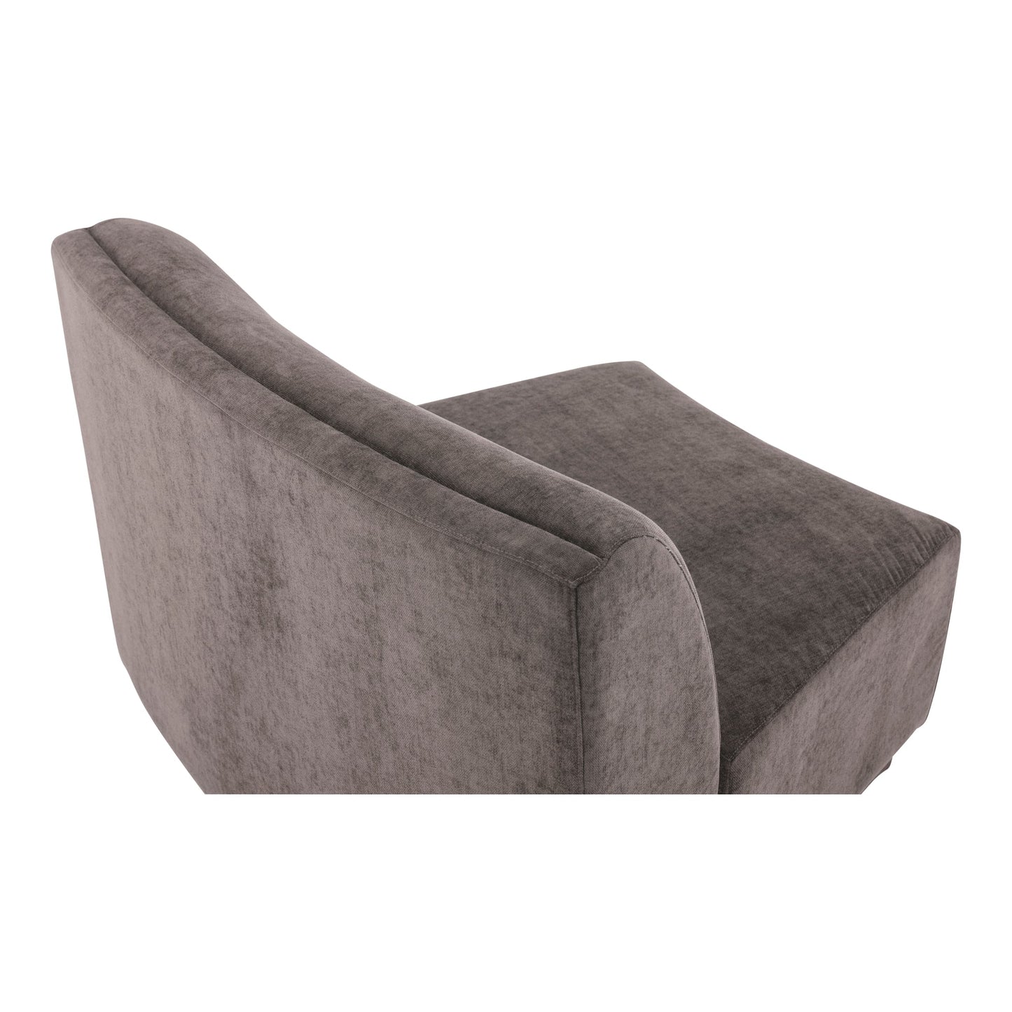 Yoon Polyester Upholstered Grey Slipper Chair