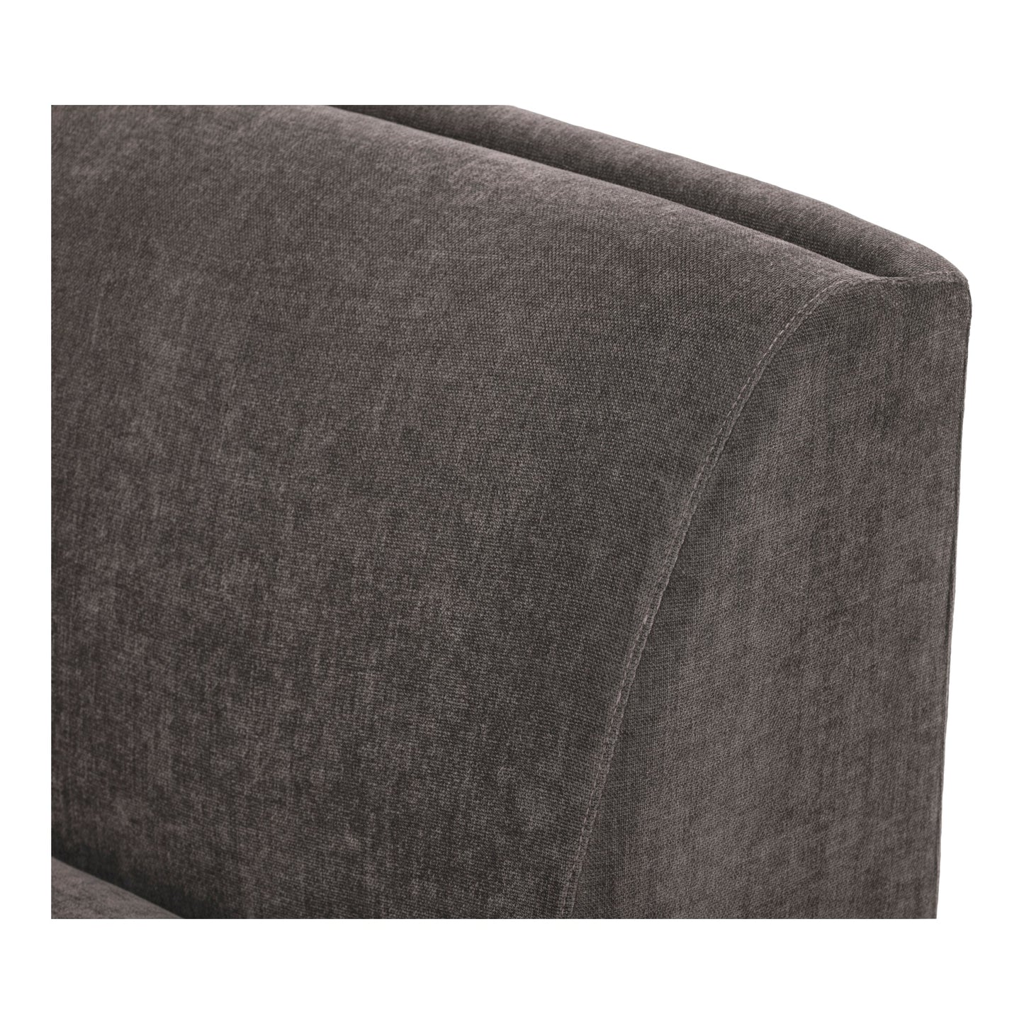 Yoon Polyester Upholstered Grey Slipper Chair