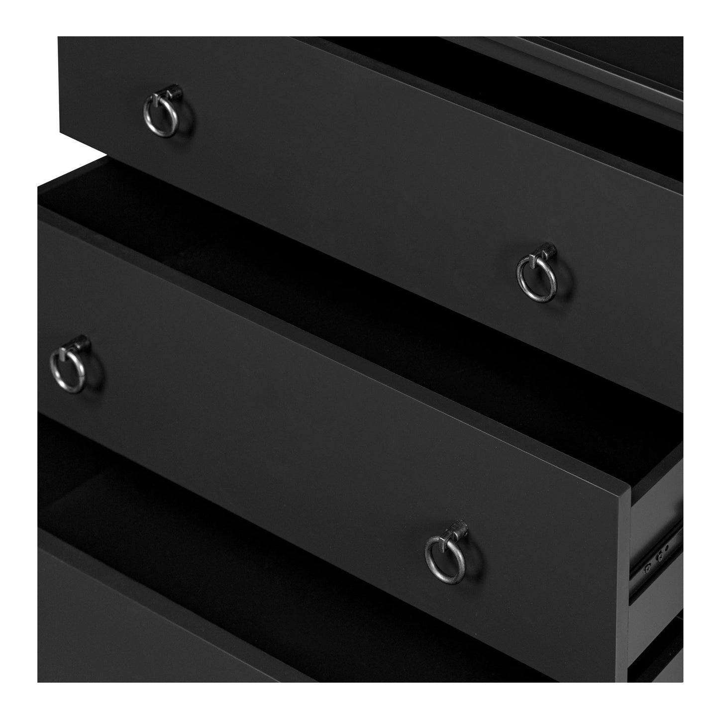 Reagan Three Drawer Wood Nightstand