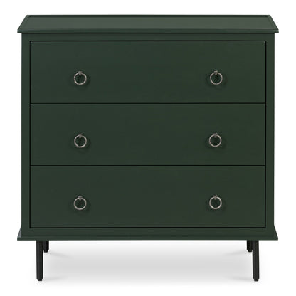 Reagan Three Drawer Wood Nightstand