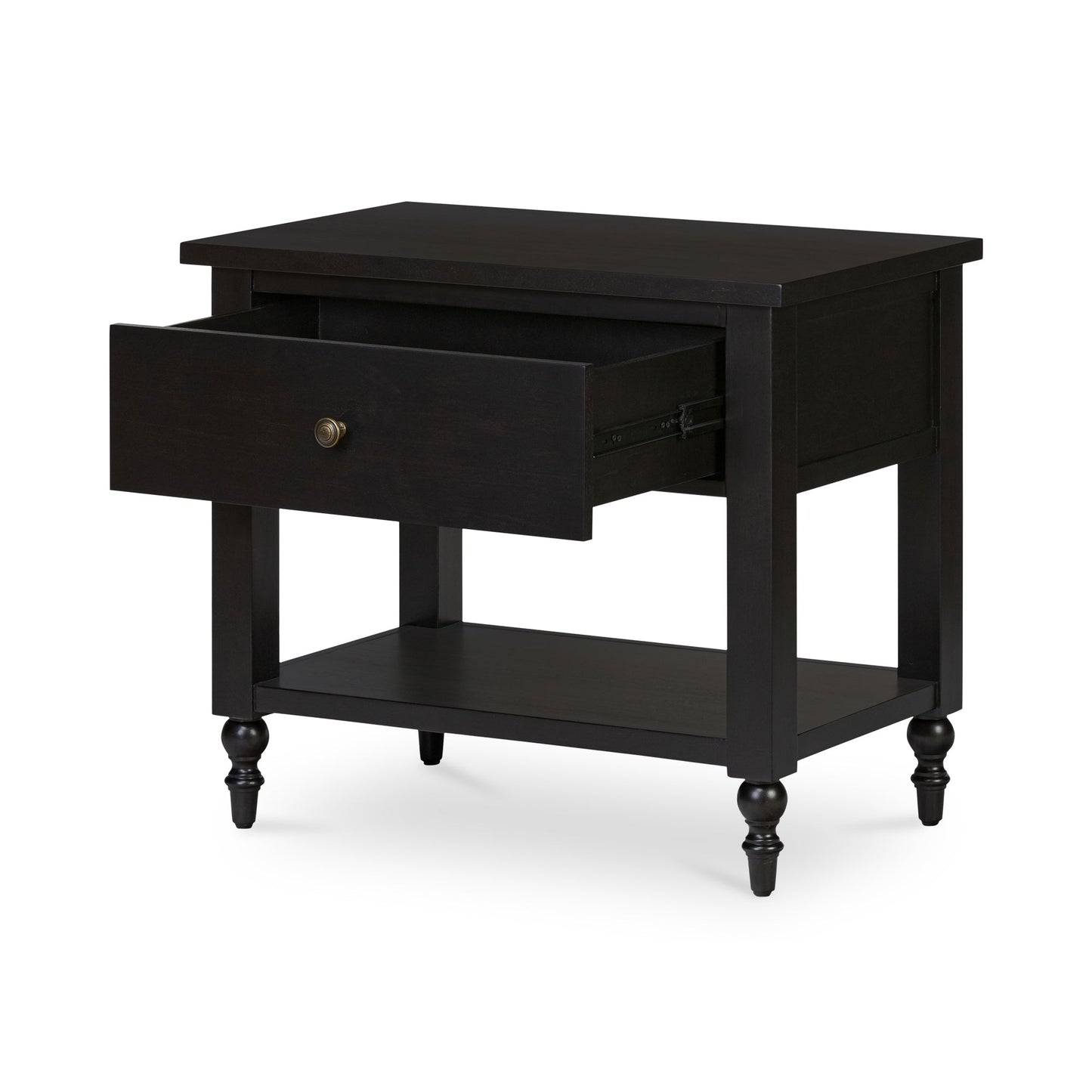 Katherine Black Soft Closing Drawer Nightstand