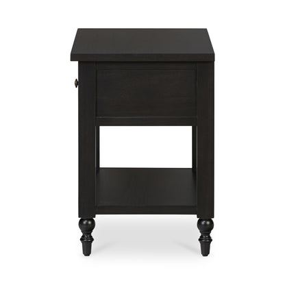 Katherine Black Soft Closing Drawer Nightstand