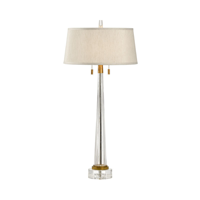 Wildwood J. Graham Glass Fluted Column Table Lamp