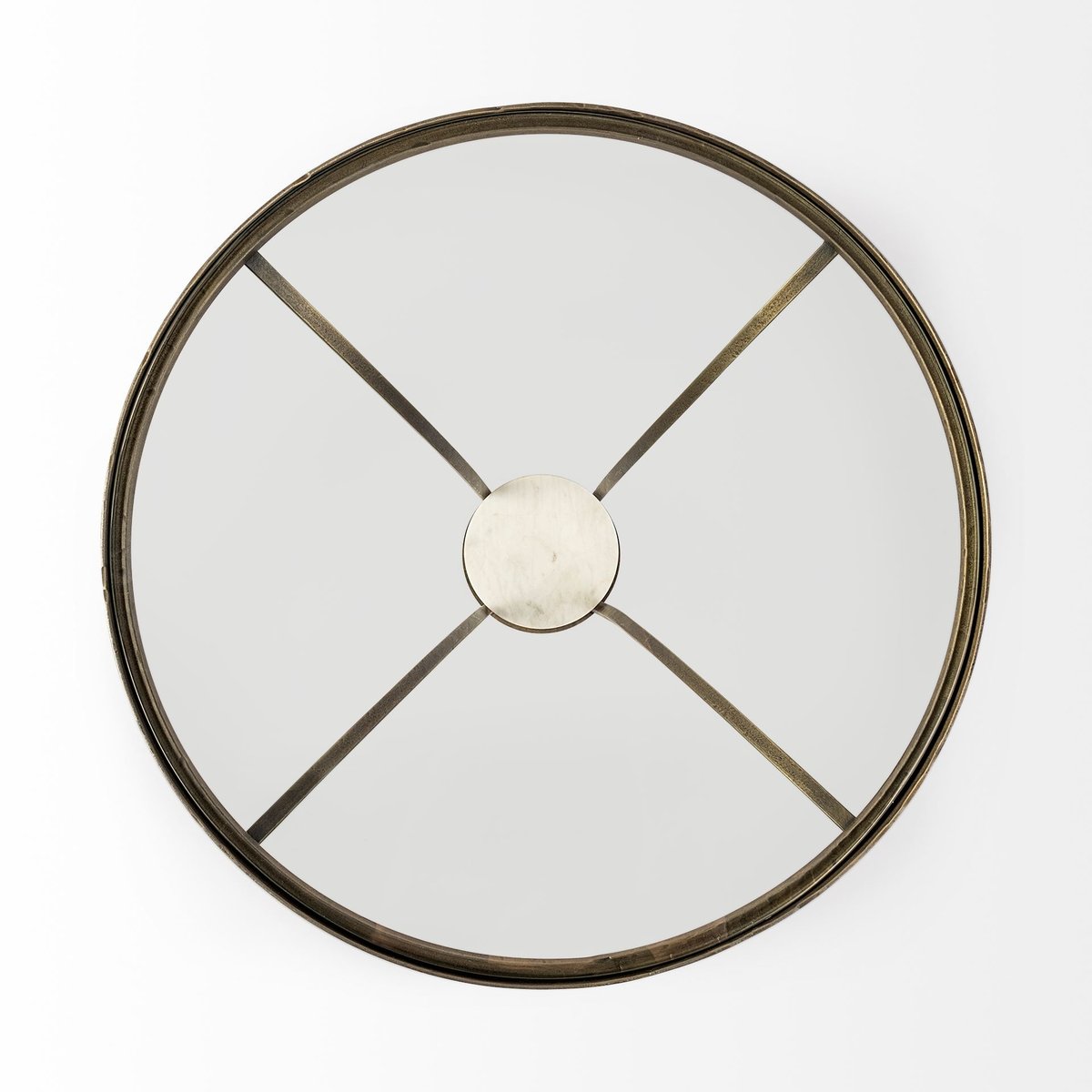 Mercana Jacinta Glass Top Round End Table