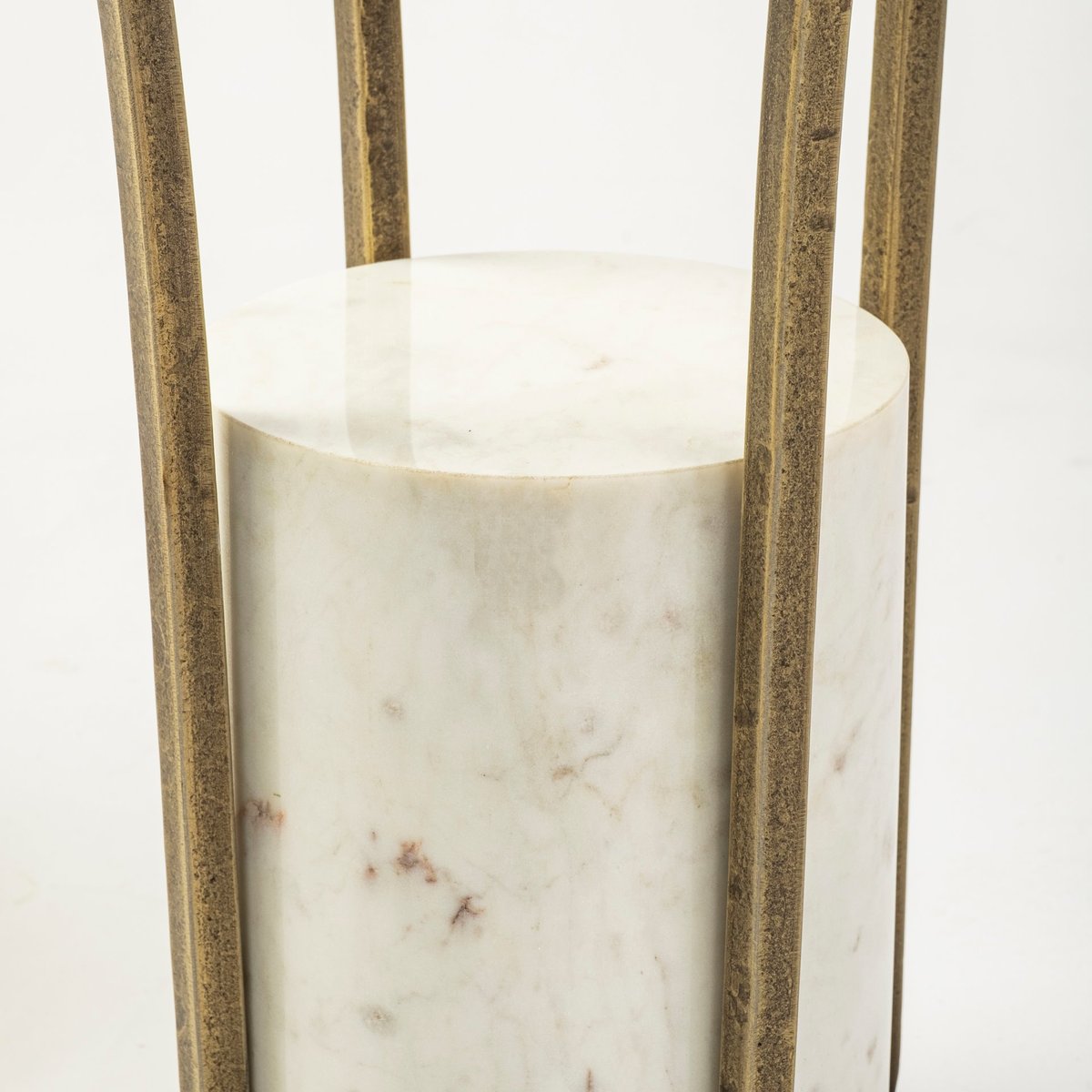 Mercana Jacinta Glass Top Round End Table