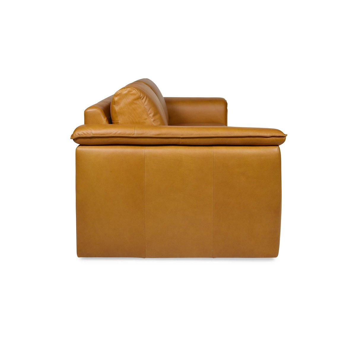 LH Home Jackson Italian Tan Leather Sofa