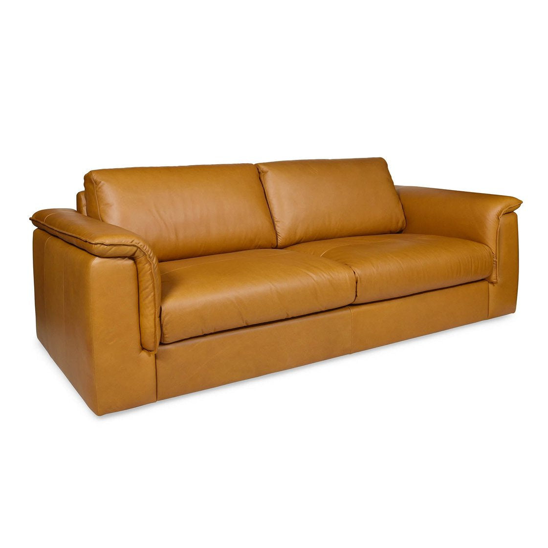 LH Home Jackson Italian Tan Leather Sofa