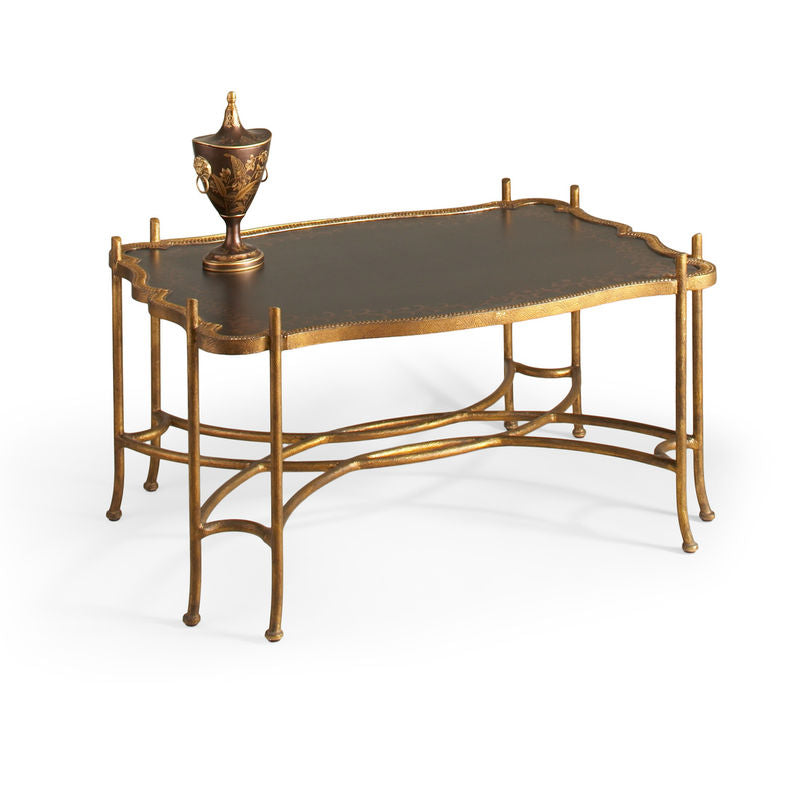 Chelsea House Jacob Gold Metal Based Coffee Table