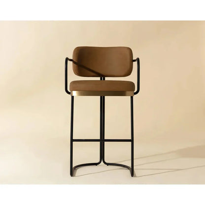 SUNPAN Jalen Faux Leather Barstool