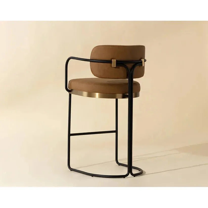 SUNPAN Jalen Faux Leather Barstool