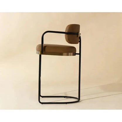 SUNPAN Jalen Faux Leather Barstool