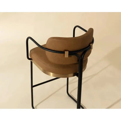 SUNPAN Jalen Faux Leather Barstool