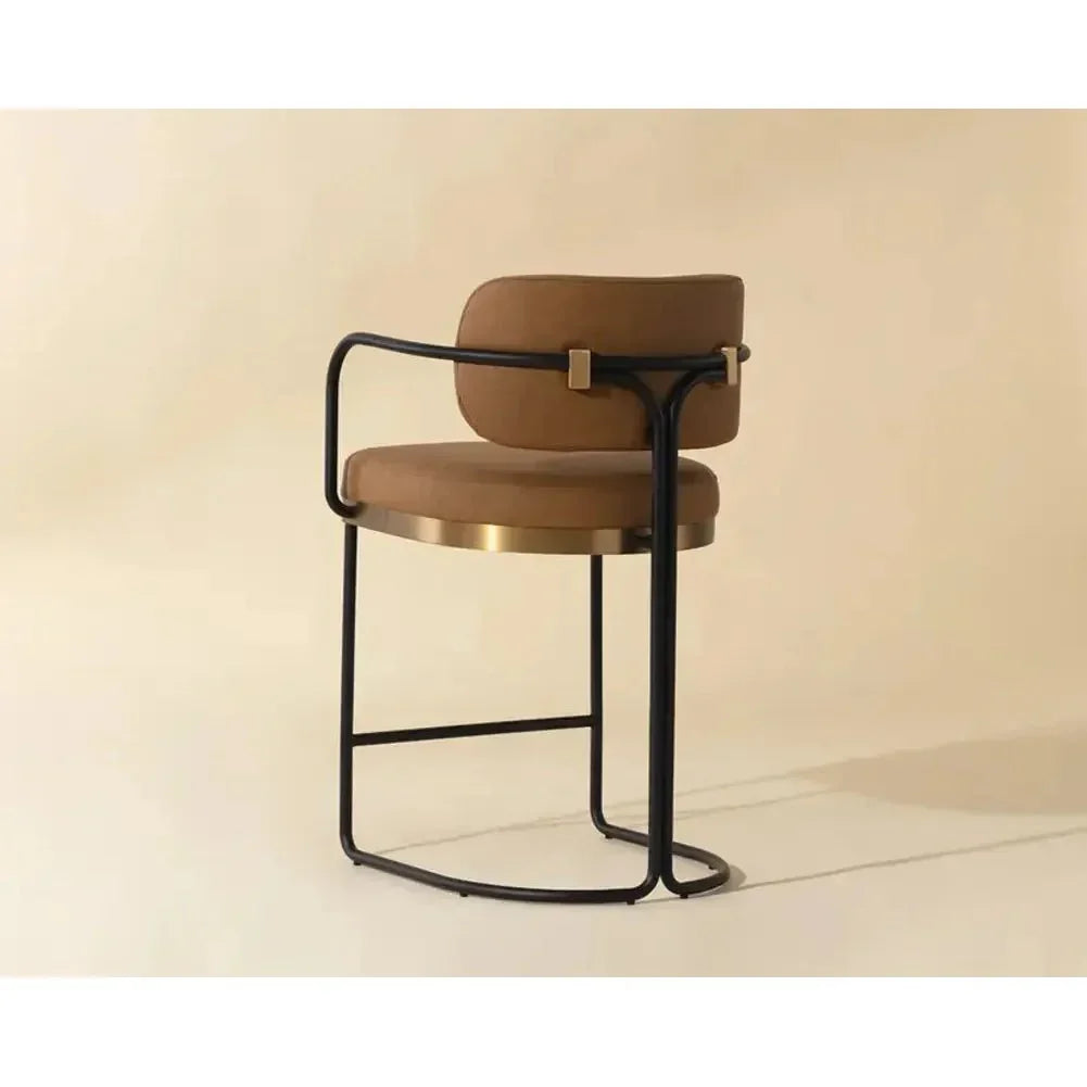 SUNPAN Jalen Faux Leather Counter Stool