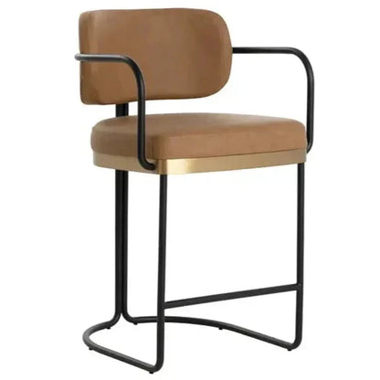 SUNPAN Jalen Faux Leather Counter Stool