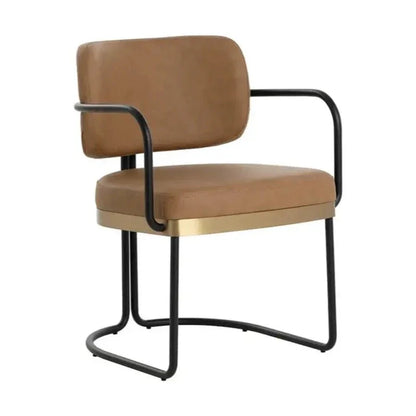 SUNPAN Jalen Faux Leather Dining Armchair