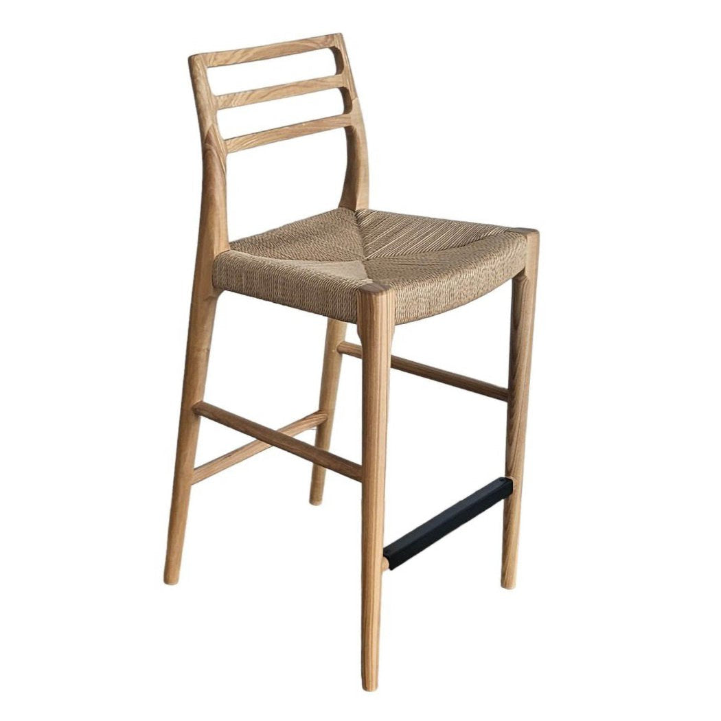 LH Home Java Solid Wood Frame Barstool