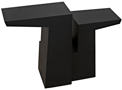 Jazz Console, Black Steel-Console Tables-Noir-Sideboards and Things