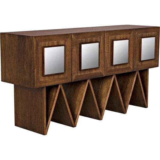 Noir Jean-Michel Sideboard, Dark Walnut Mirror