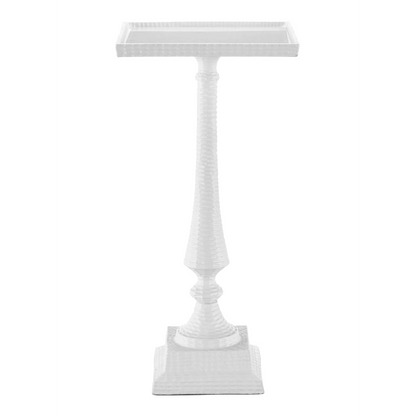 Jena White Accent Table-Side Tables-Currey & Co-Sideboards and Things