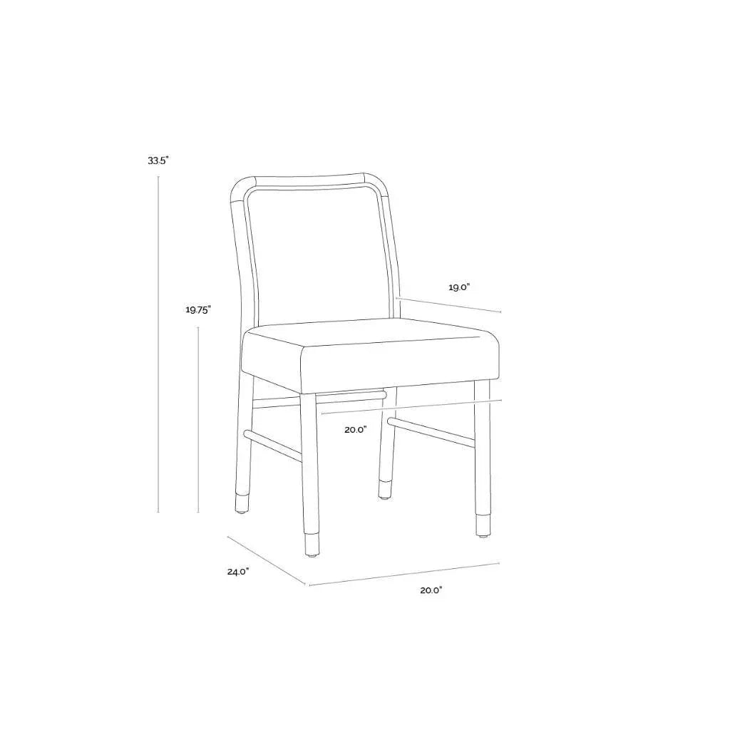 SUNPAN Jeno Armless Dining Chair 2PC