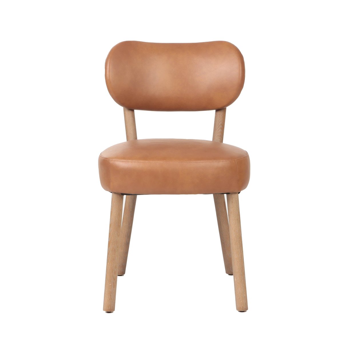 LH Home Jesse Top Grain Letaher Dining Chair (Set of 2)