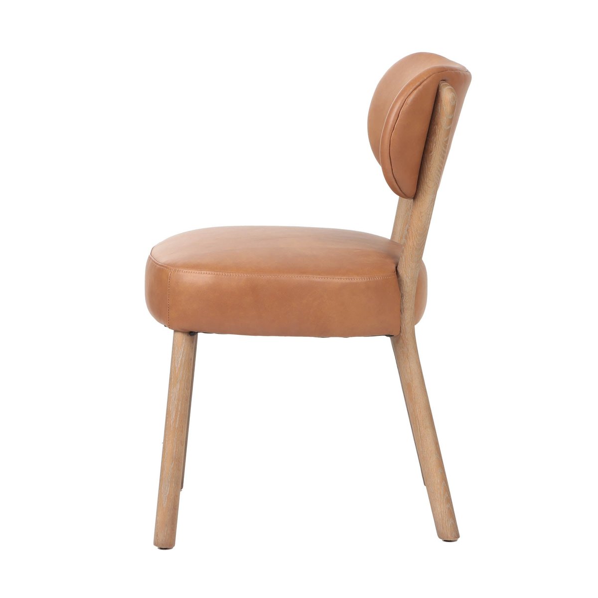 LH Home Jesse Top Grain Letaher Dining Chair (Set of 2)