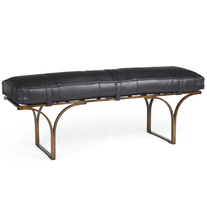 Jessie Genuine Leather Bedroom Bench