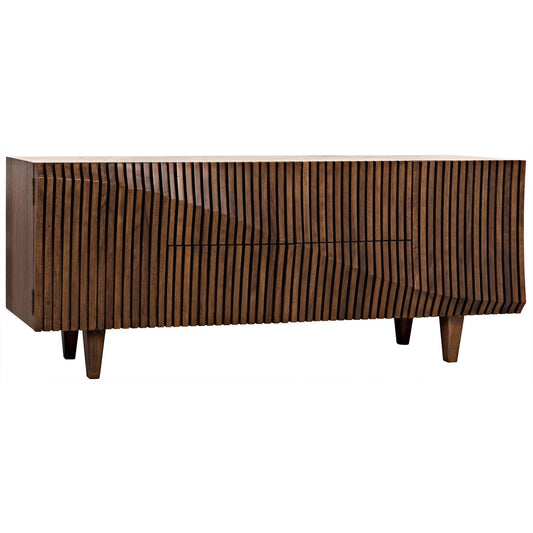 Jin-Ho Wood Dark Walnut Sideboard-Sideboards-Noir-Sideboards and Things