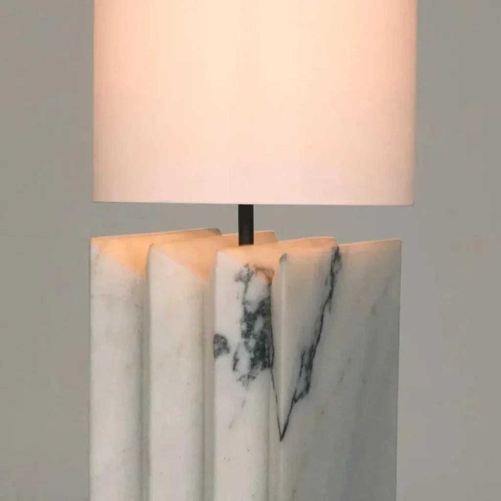 Noir Jman Lamp White Shade
