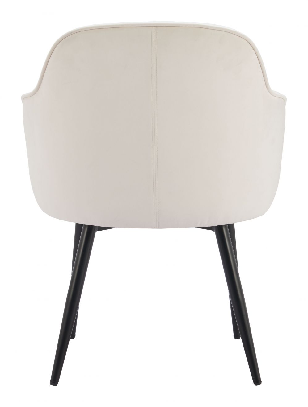 Zuo Modern Jolie Ivory Velvet Dining Chair 2PC
