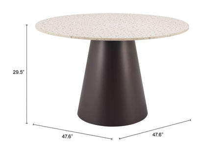 Zuo Modern Jorf Wood Top Round Dining Table