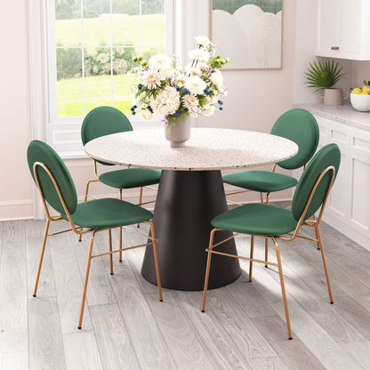Zuo Modern Jorf Wood Top Round Dining Table