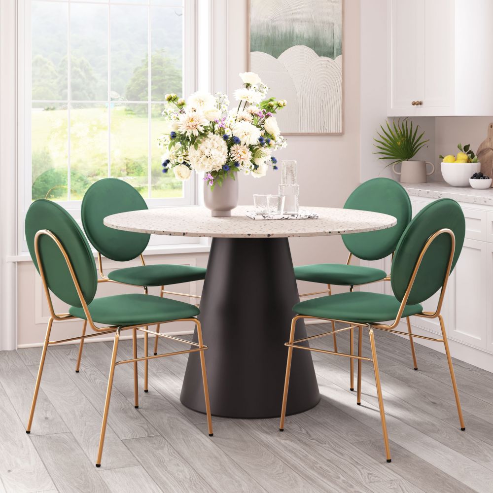 Zuo Modern Jorf Wood Top Round Dining Table