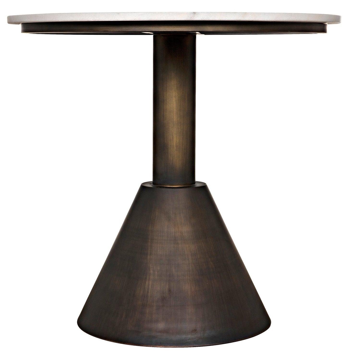 Joseph Side Table, Aged Brass-Side Tables-Noir-Sideboards and Things