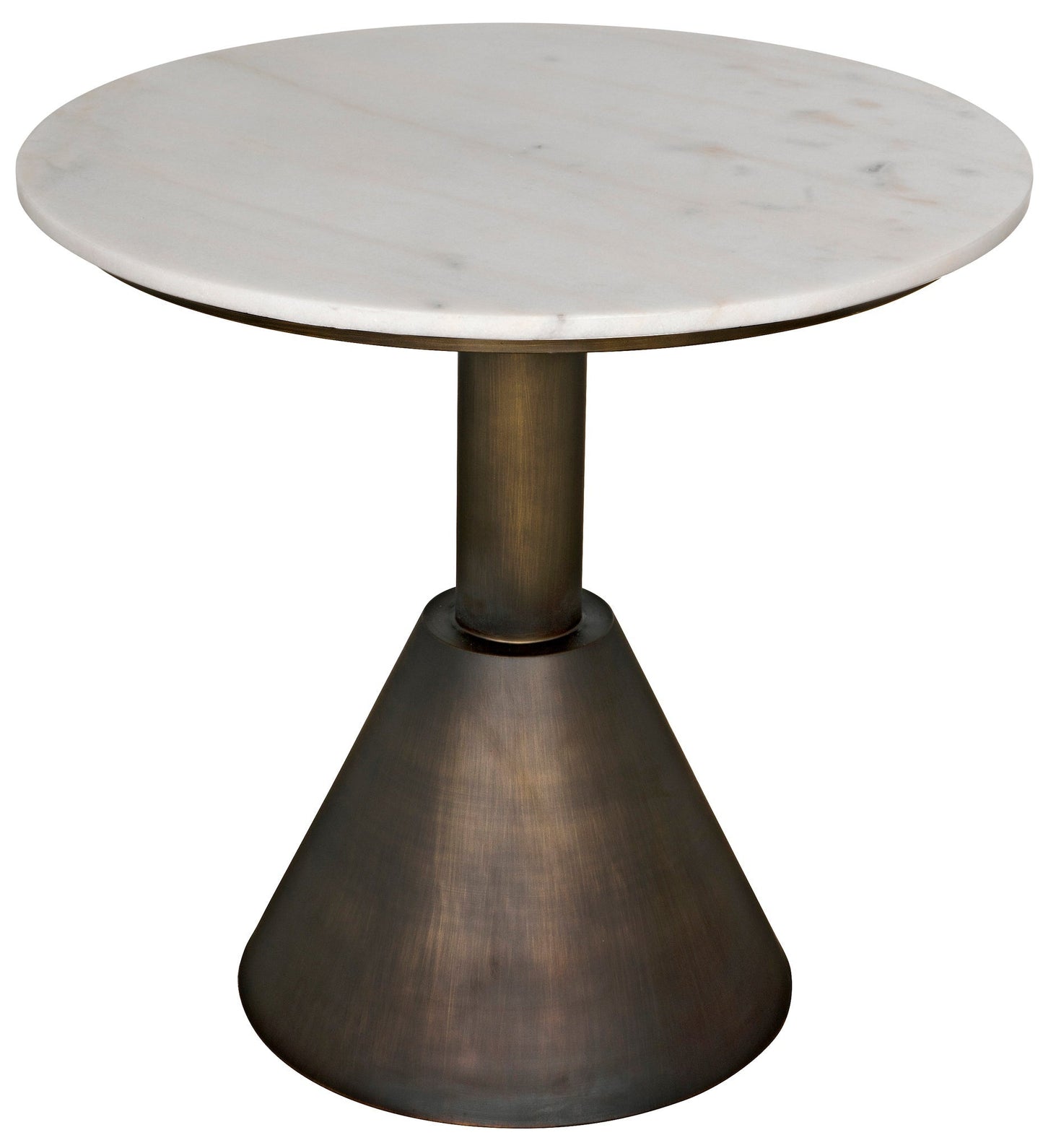 Joseph Side Table, Aged Brass-Side Tables-Noir-Sideboards and Things