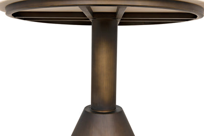 Joseph Side Table, Aged Brass-Side Tables-Noir-Sideboards and Things