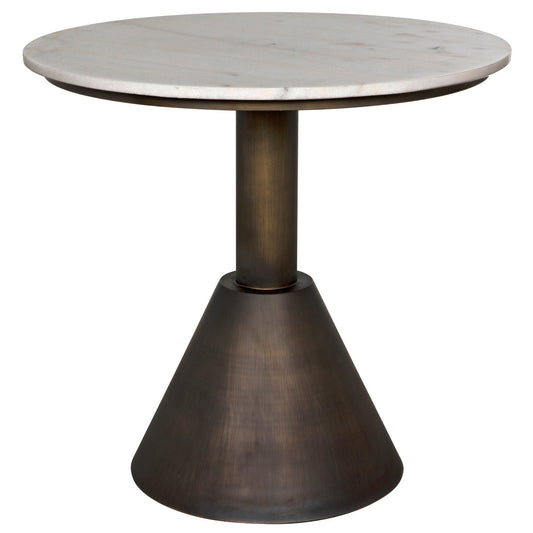 Joseph Side Table, Aged Brass-Side Tables-Noir-Sideboards and Things