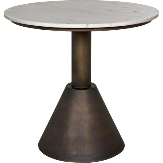 Noir Joseph Side Table, Aged Brass