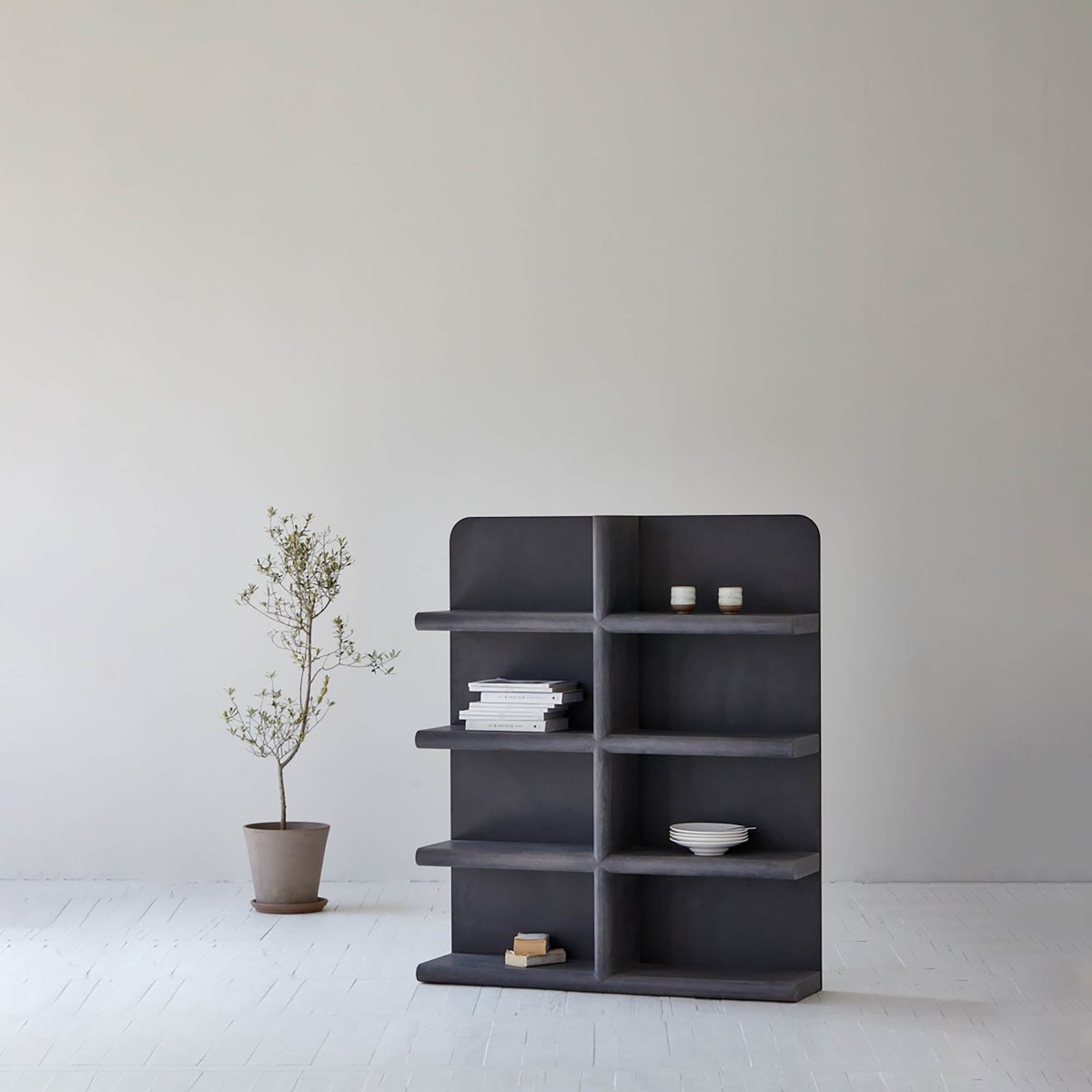 LH Home Julian Wooden Black Etagere
