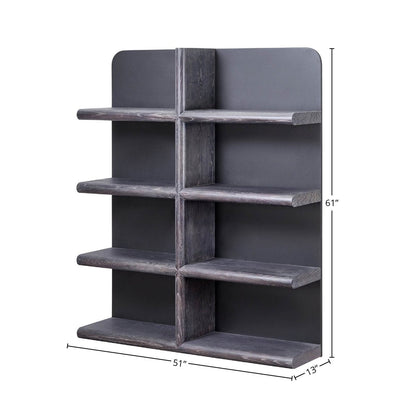 LH Home Julian Wooden Black Etagere