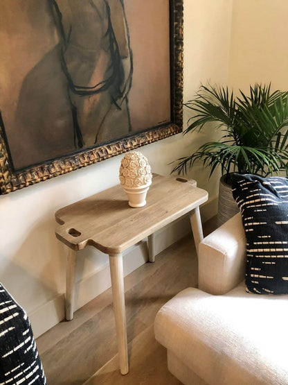 LH Home Juliet Wooden Brown Side Table