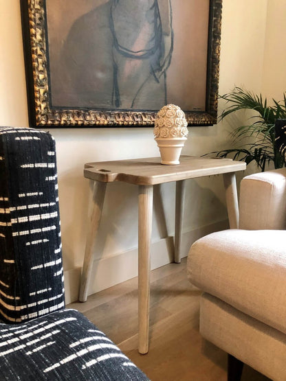 LH Home Juliet Wooden Brown Side Table