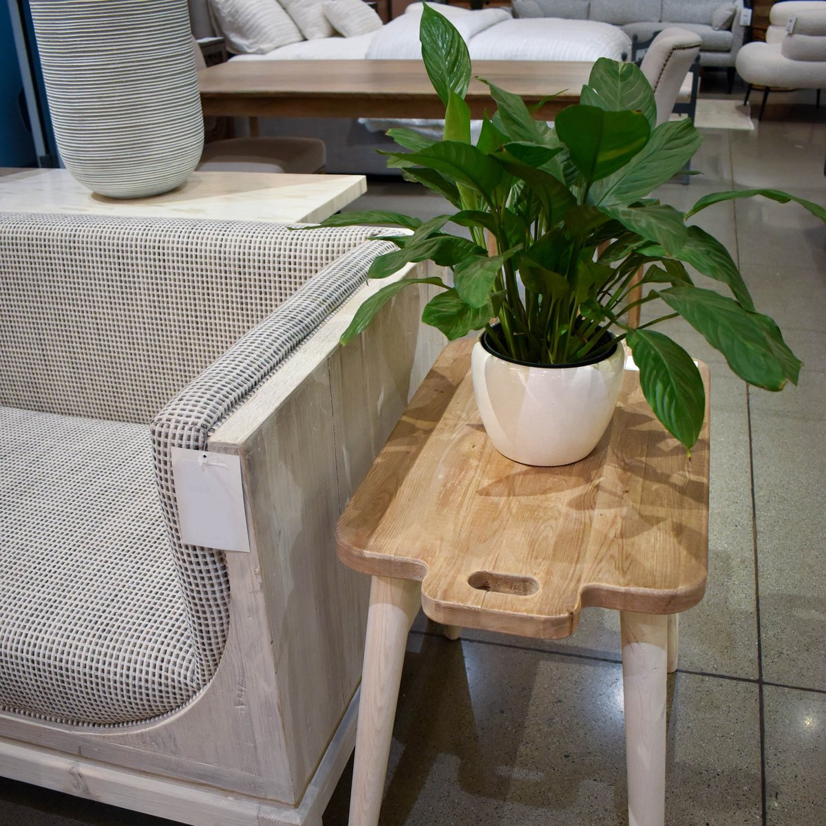 LH Home Juliet Wooden Brown Side Table