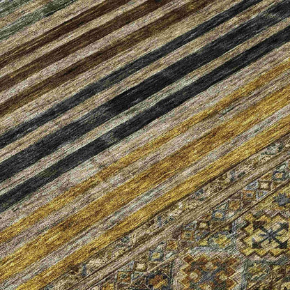 LOOMLAN Rugs Julissara Gray Washable Indoor-Outdoor Rug