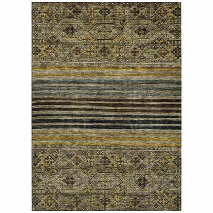 LOOMLAN Rugs Julissara Gray Washable Indoor-Outdoor Rug