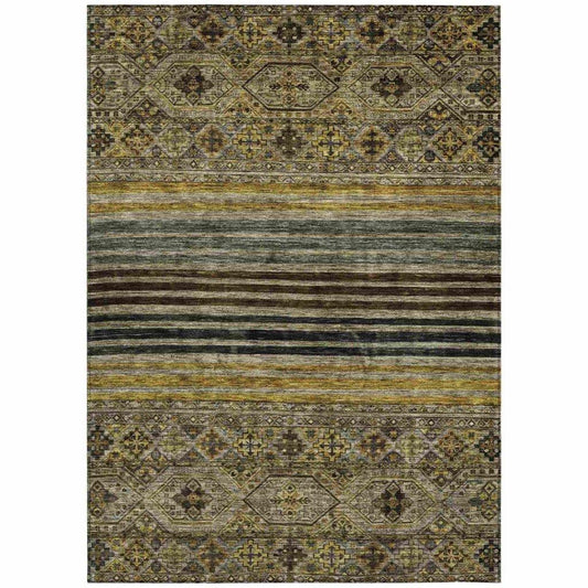 LOOMLAN Rugs Julissara Gray Washable Indoor-Outdoor Rug