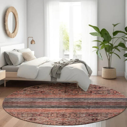 LOOMLAN Rugs Julissara Orange Washable Indoor-Outdoor Rug